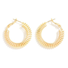 Load image into Gallery viewer, Cassidy Gold Hoops