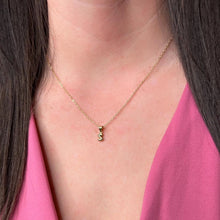 Load image into Gallery viewer, Mini Bubble Initial Necklace