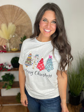 Load image into Gallery viewer, Christmas Tee - Aztec, Dots &amp; Leo Trees