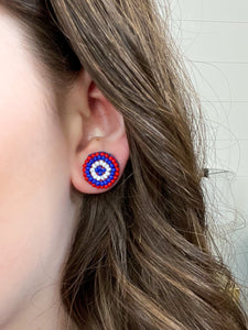 USA Stud Beaded Earrings