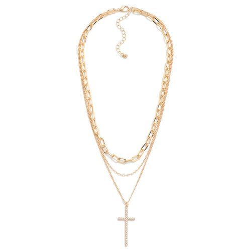 Cross Layered Necklace