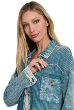 Load image into Gallery viewer, Bonnie Waffle Knit Shacket (Multiple Colors)
