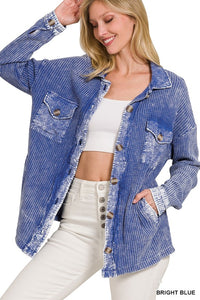 Bonnie Waffle Knit Shacket (Multiple Colors)