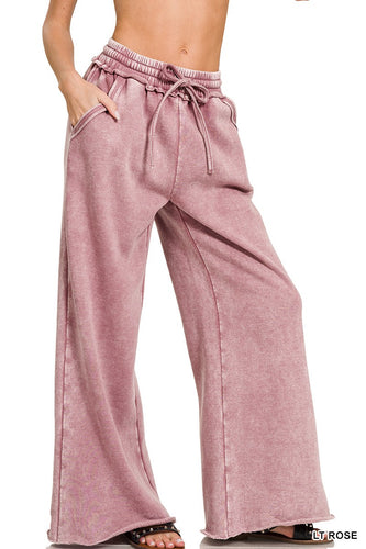 Cozy Acid Wash Sweatpants