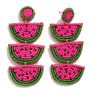 Watermelon Earrings (Pink)