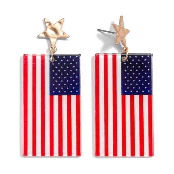 American Flag Earrings