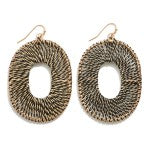 Metallic Oval Earrings