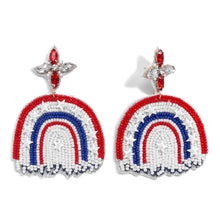 Load image into Gallery viewer, USA Rainbow Earrings