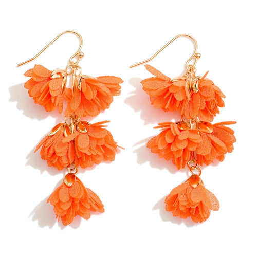 Falling Petal Earrings (Orange)