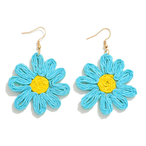 Fun Flower Earrings (Blue)