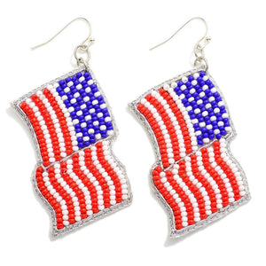 Wavy Flag Earrings