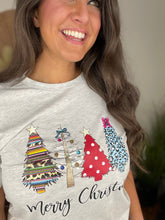 Load image into Gallery viewer, Christmas Tee - Aztec, Dots &amp; Leo Trees