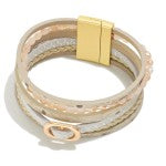 Multi-Strand Taupe Bracelet