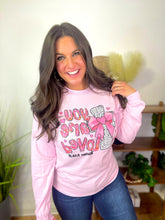 Load image into Gallery viewer, V-Day - You Are Loved Pink Long Sleeve Tee