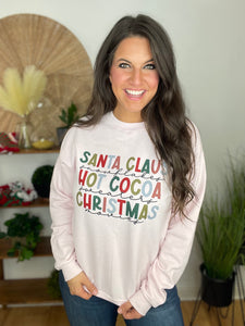 Christmas Tee - Santa, Snow, Cocoa, Movies Sweatshirt