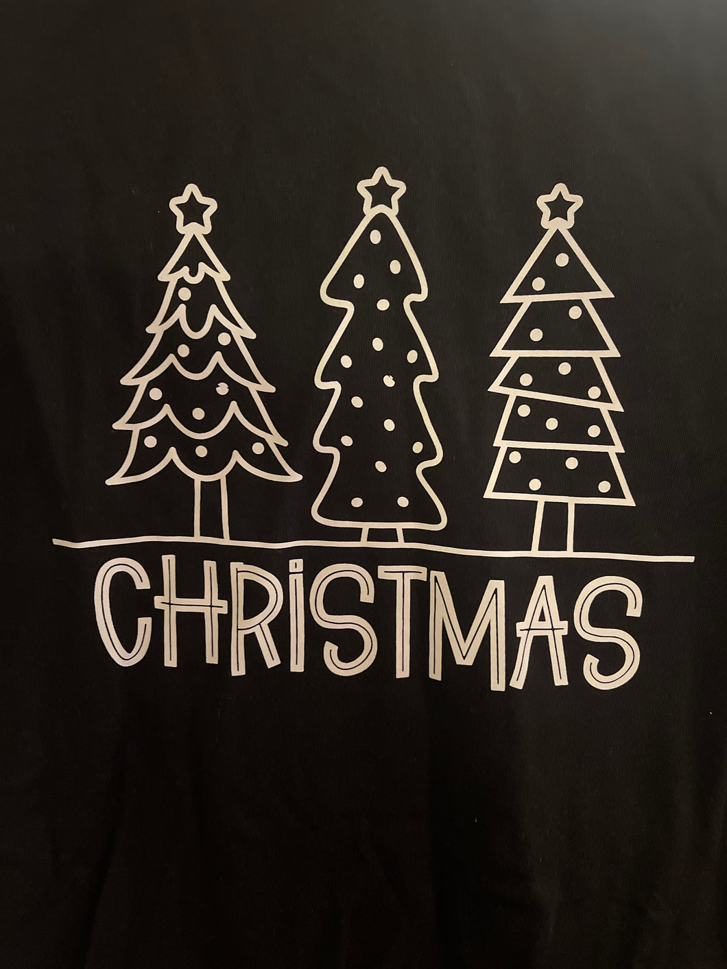 Simple Black Christmas Tee