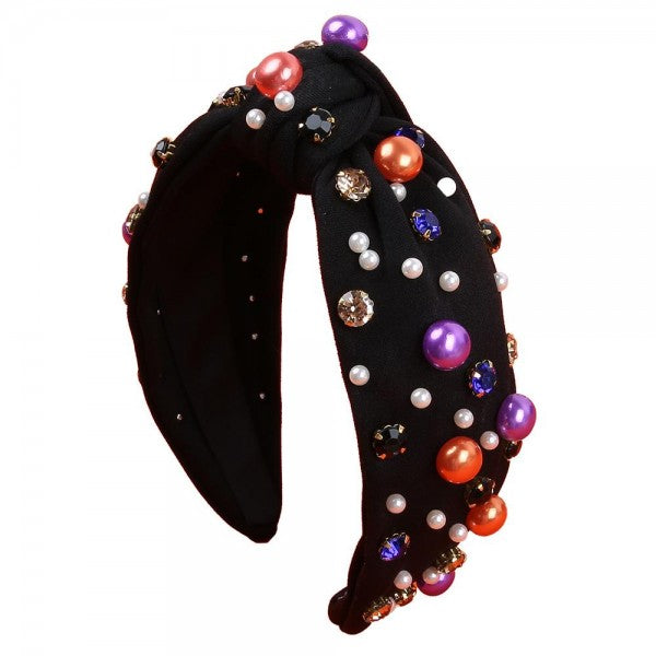 Knotted Halloween Headband (Black)