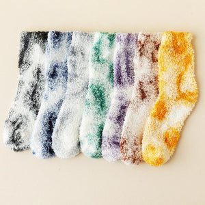 Fuzzy Socks - Tie Dye