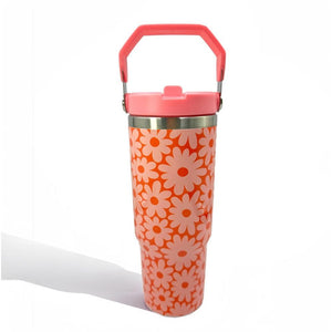 Coral Floral Tumbler (30oz)