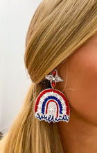 Load image into Gallery viewer, USA Rainbow Earrings