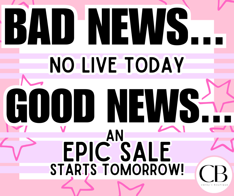 BAD NEWS & GOOD NEWS!