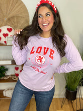 Load image into Gallery viewer, Valentine&#39;s Day - Cupid Love Purple Long Sleeve Shirt