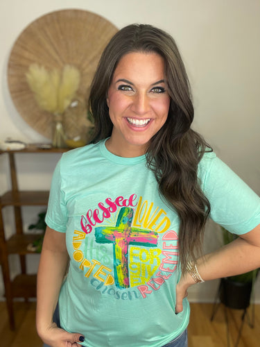 Easter Tee - Colorful Cross