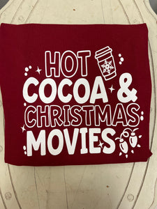 Christmas Tee - Hot Cocoa (Long Sleeve Red)