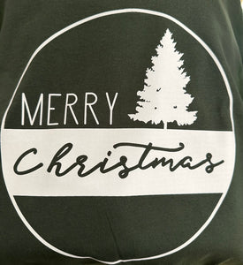 Christmas Tee - Cirlce & Tree Merry Christmas
