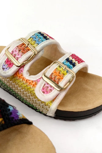 Colorful Knit Sandals