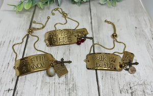 Studio K - Walk By Faith Gold Bolo Bracelet