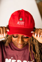 Load image into Gallery viewer, Christmas Ball Cap - Merry (Red)