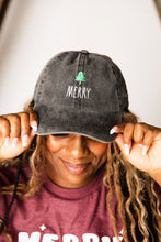 Load image into Gallery viewer, Christmas Ball Cap - Merry (Black)