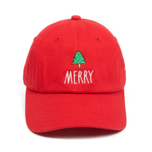 Christmas Ball Cap - Merry (Red)