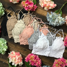Load image into Gallery viewer, Fancy + Strappy Lace Bralette